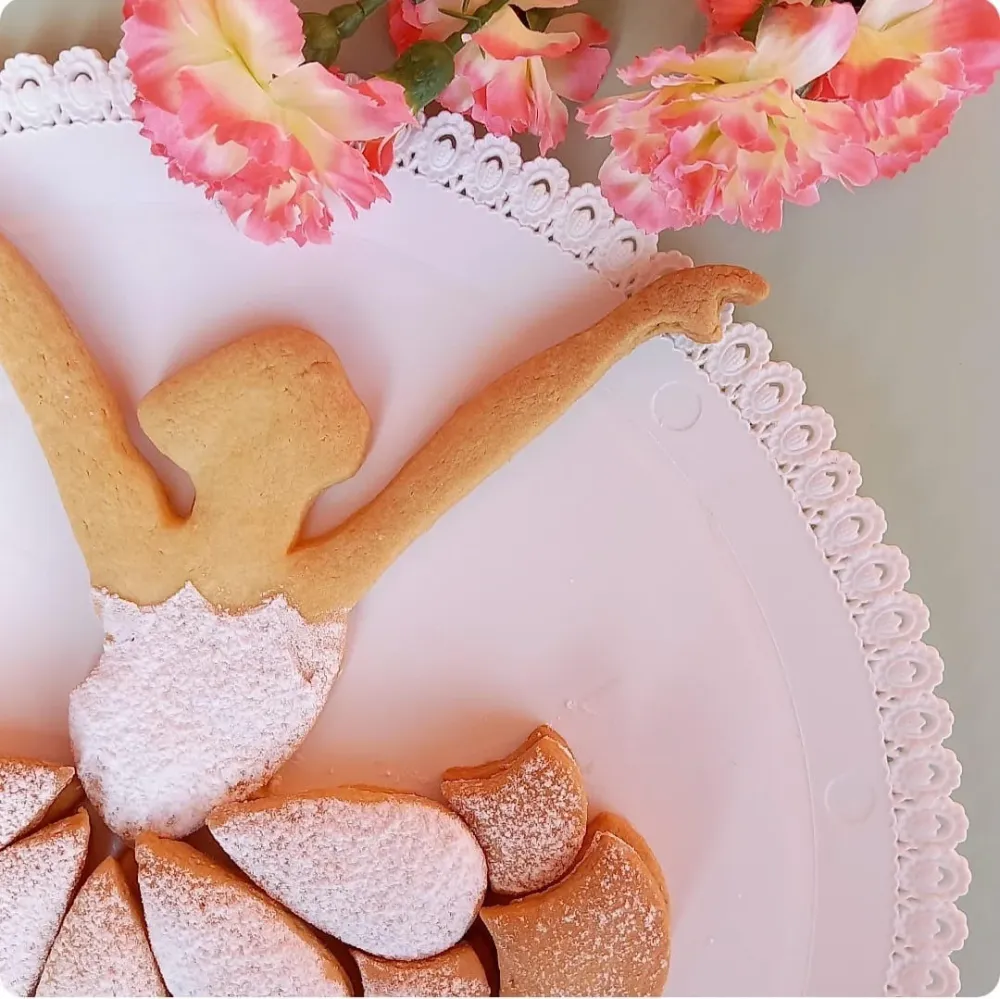 Stampo per biscotti forma di Biscotorta Ballerina Carla (6 pz)