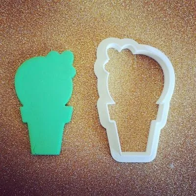 Stampo per biscotti forma di Cactus con fiore
