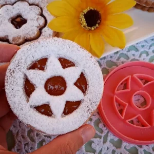 Stampo per biscotti forma di Crostatina 3 (2 pz / diametro 8 cm)