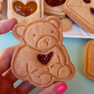 Stampo per biscotti forma di Orsetto coccoloso con cuore