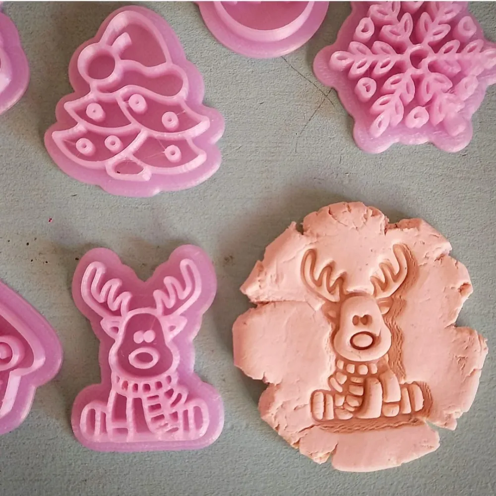 Stampo per biscotti forma di Set timbri Natale calendario avvento 11 pezzi