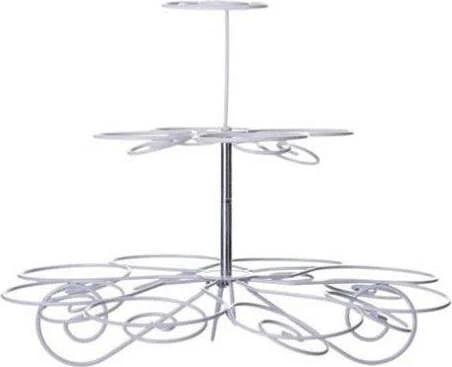 Stand Porta 13 Cupcake E Dessert Alzatina 24,5x20 Cm Metallo Colore Grigio