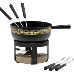STÖCKLI set per fonduta di formaggio Pilatus Wood Classic Alp ø 22 cm 2,4 l