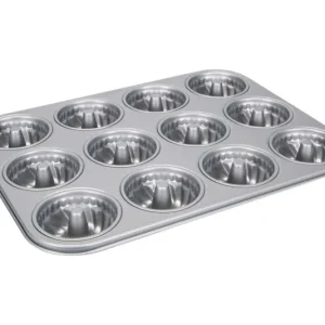 STÄDTER teglia Gugelhupf Mini 35x27 cm 12 pezzi argento We love Baking