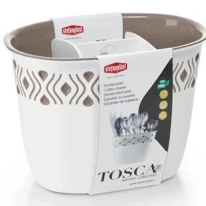 Stefanplast Scolaposate Tosca Bianco/Tortora Chiaro