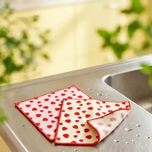Strofinacci da cucina microfibra fragole - 2 pz
