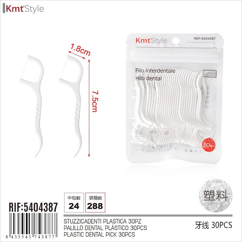 STUZZICADENTI PLASTICA 30PZ 7.5*1.8CM