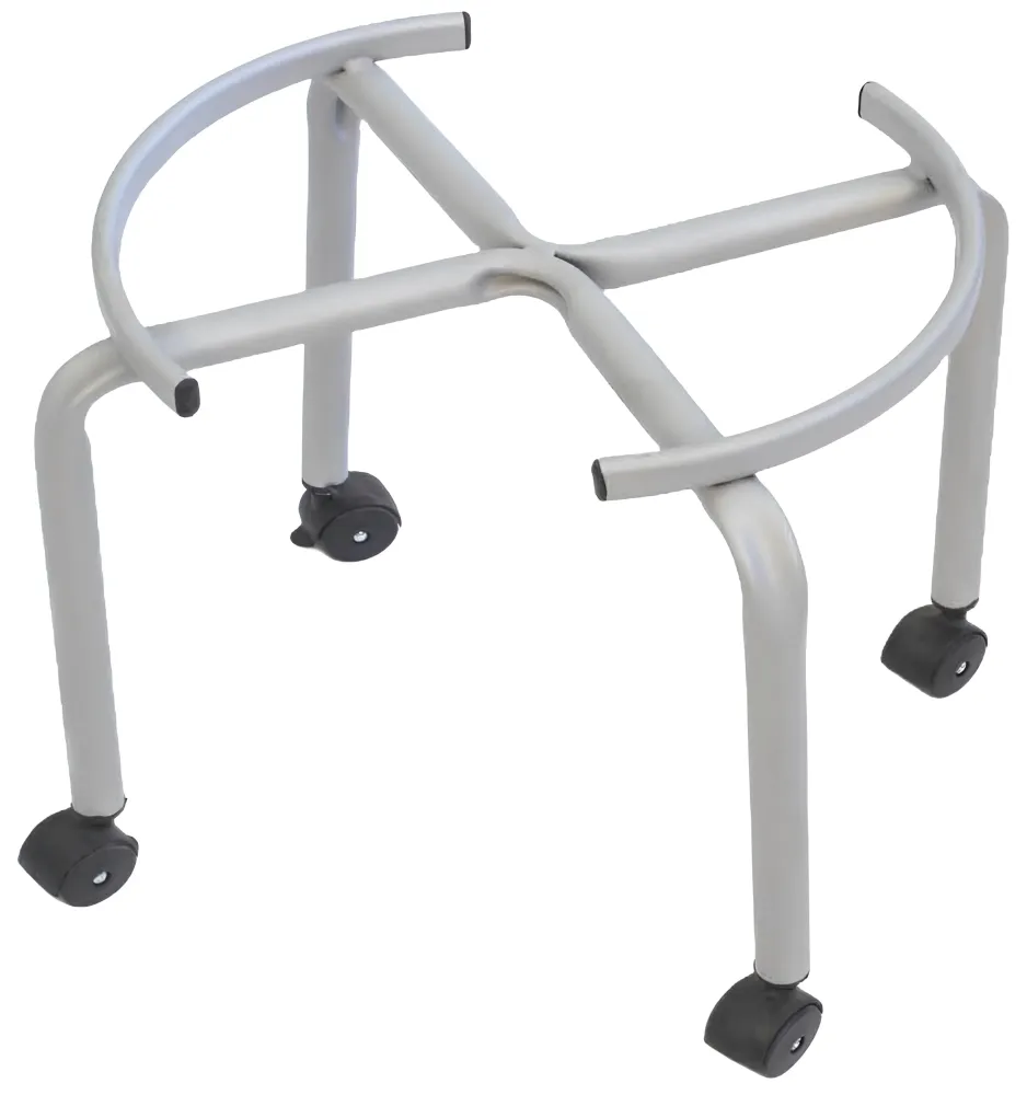 SUPPORTO PER BIDONE OLIO LT. 50 Alto con ruote Ø cm. 38