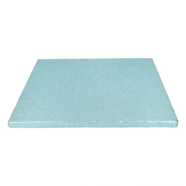 Supporto per torta quadrato BABY BLUE - Tamburo - 30,5 cm