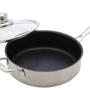 Swiss Diamond Fry Fry Padan XD Induzione non abbagliante - INOX con coperchio Ø 24 cm