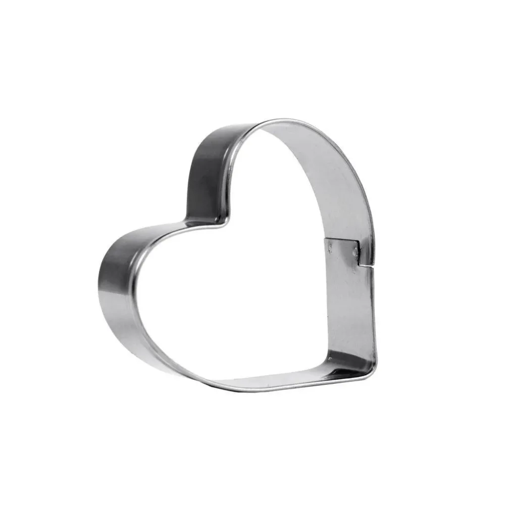 Tagliabiscotti Cuore Acciaio Inox 4 Cm