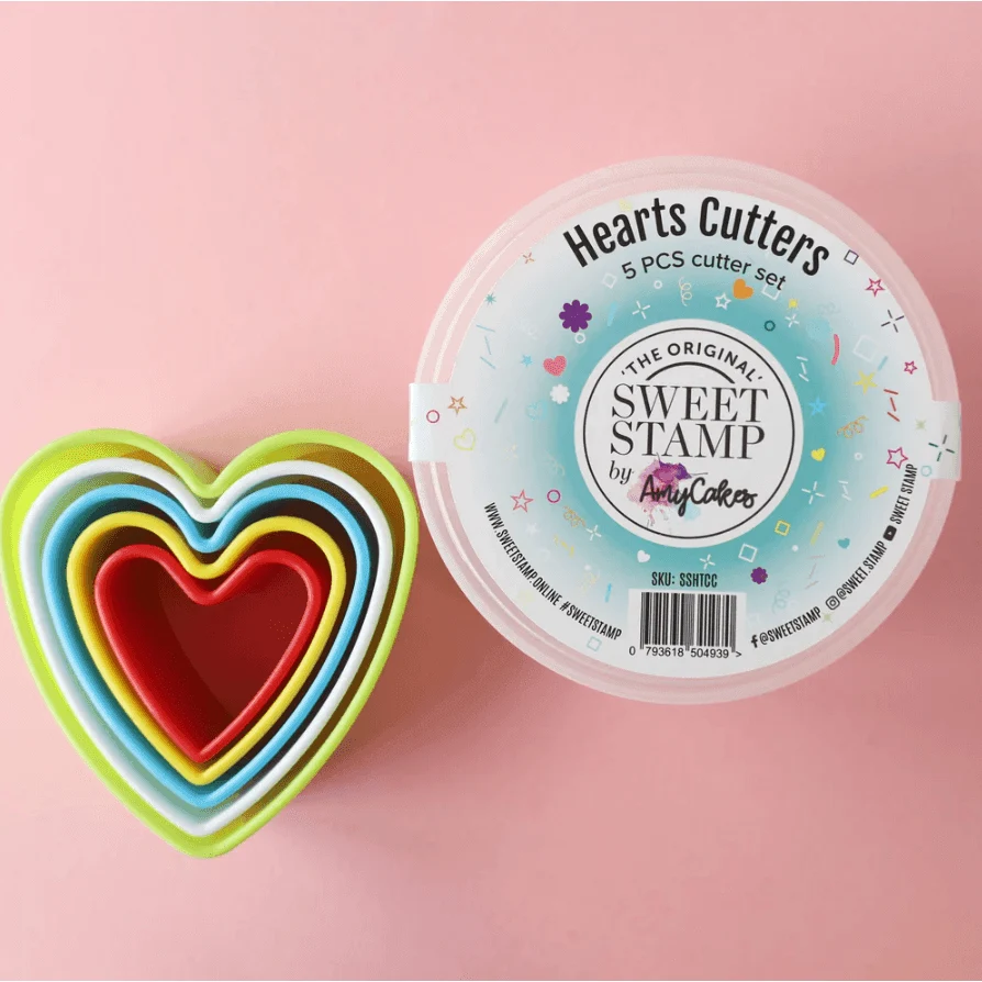 5 Tagliabiscotti forma di cuore