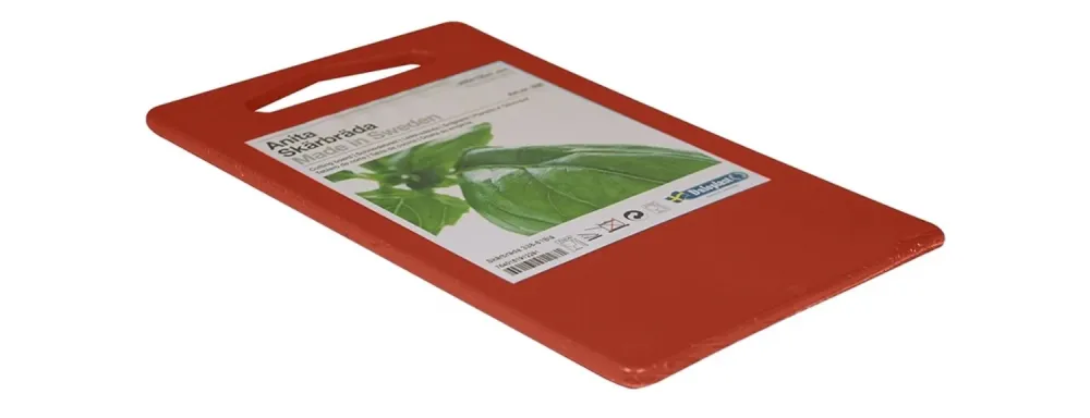 Tagliente Anita 25x15x0,7 cm con un foro manico rosso