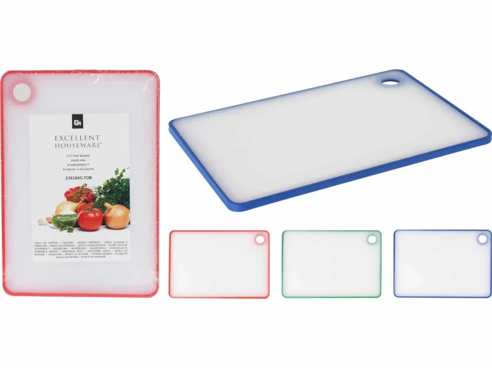 Tagliere plastica 23x16cm 3 assortimenti
