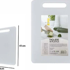 Tagliere Plastica Con Manico 41 X 28 Cm Tagliare Verdure Frutta Cucina 67583