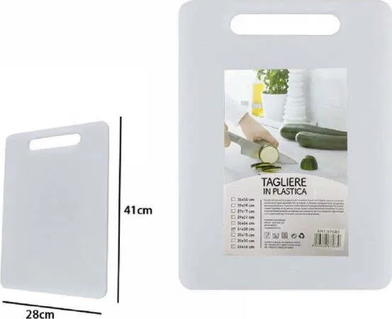 Tagliere Plastica Con Manico 41 X 28 Cm Tagliare Verdure Frutta Cucina 67583