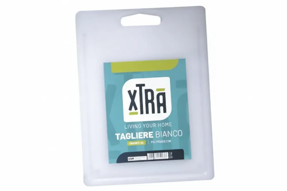 Tagliere Polipropilene Bianco- - Cm.20X30 - Spessore Cm.0,4 - 3 Pezzi Xtra