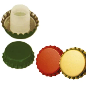 Tappi corona con bidule. Prezzo per Confezione.