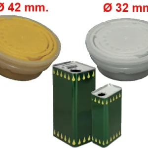 Tappi plastica per lattine olio. Prezzo per Confezione.