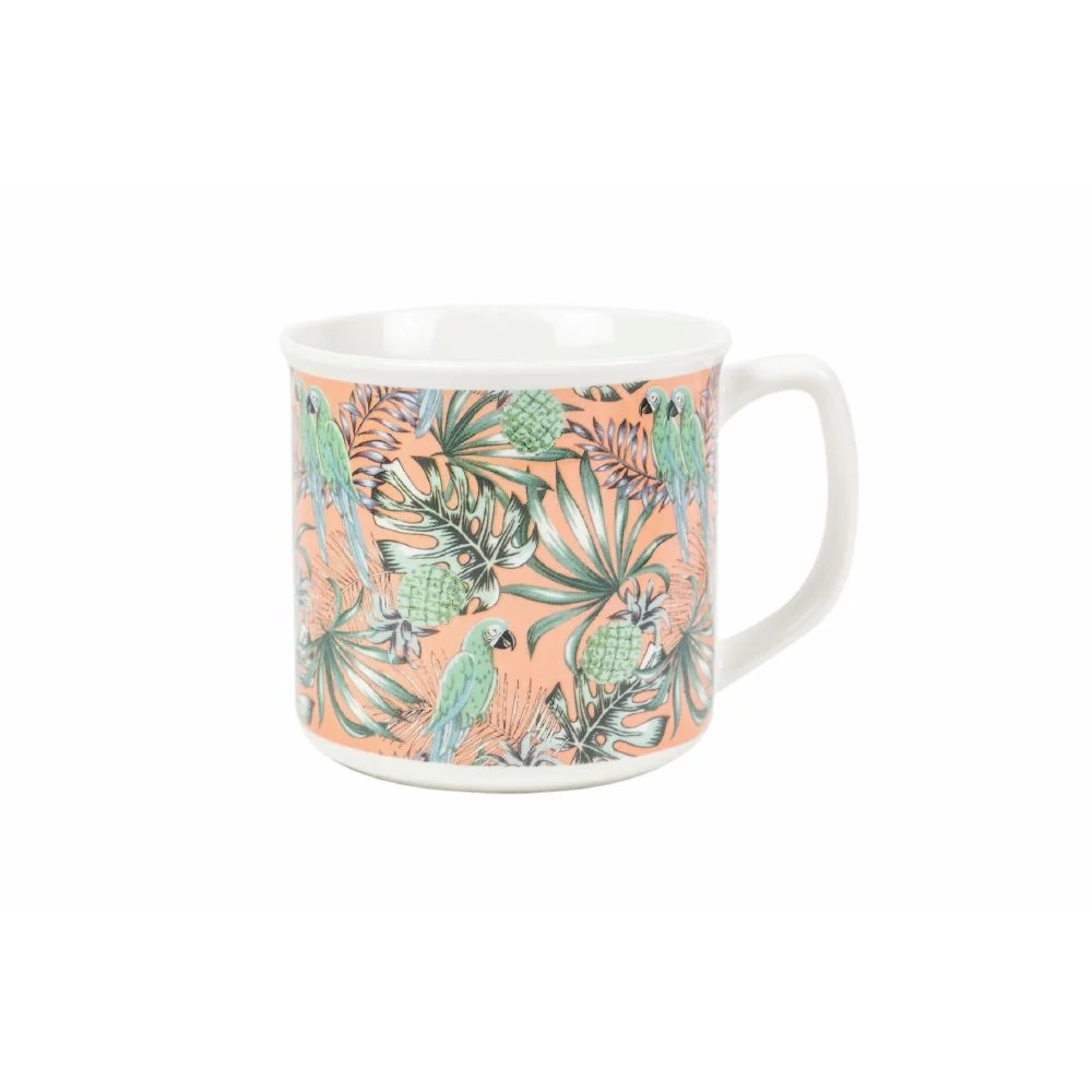 Tazza Ø9,2x8,7 cm Bone China VdE Tivoli 1996 Tropicana pappagallo