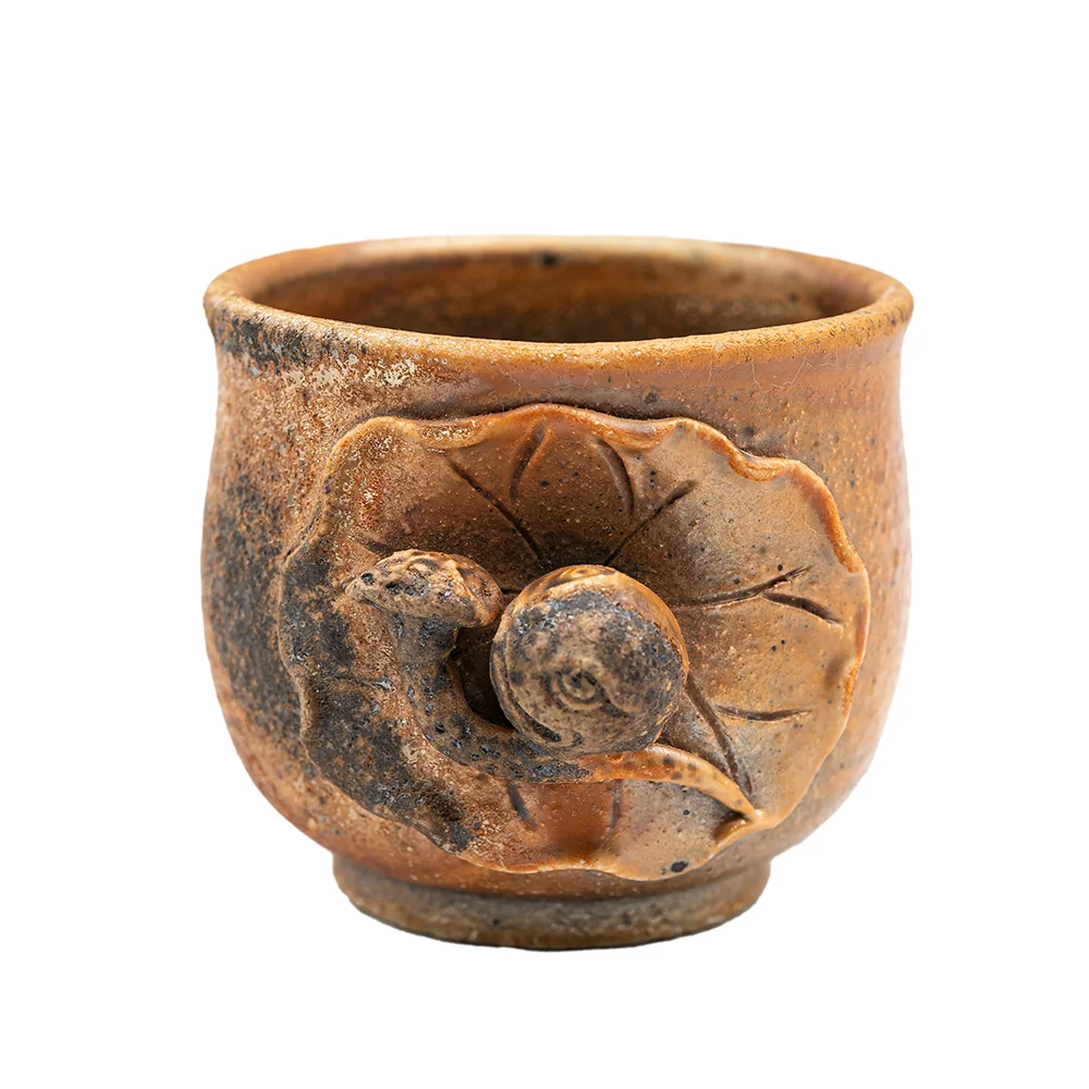 Tazza chiocciola Dehua cotta legna # 94981