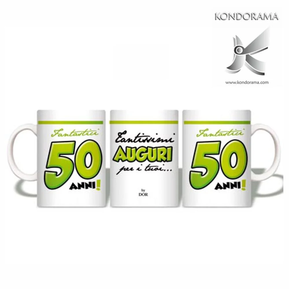 Tazza Compleanno "tantissimi Auguri Per I Tuoi 50 Anni" Idea Regalo Per 50 Anni Tazza Da Caffè E Tè