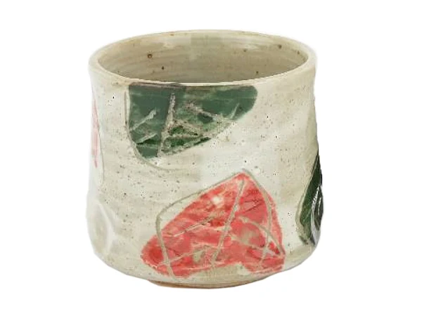 TAZZA GIAPPONESE GREEN LEAF - MINO YAKI
