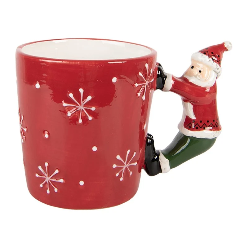 Tazza Natalizia con Manico Babbo Natale