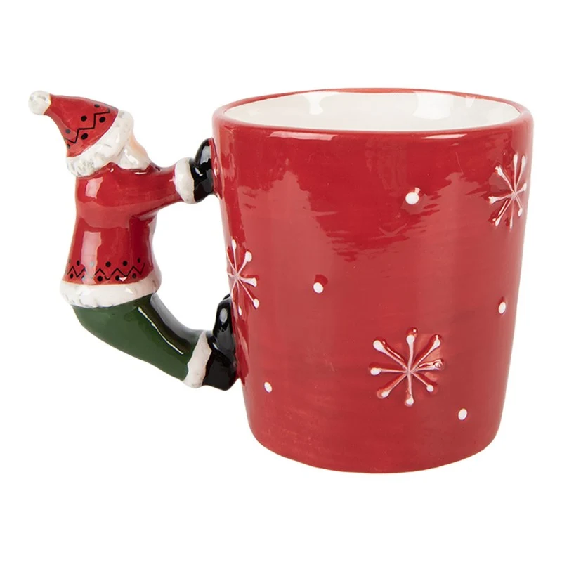 Tazza Natalizia con Manico Babbo Natale