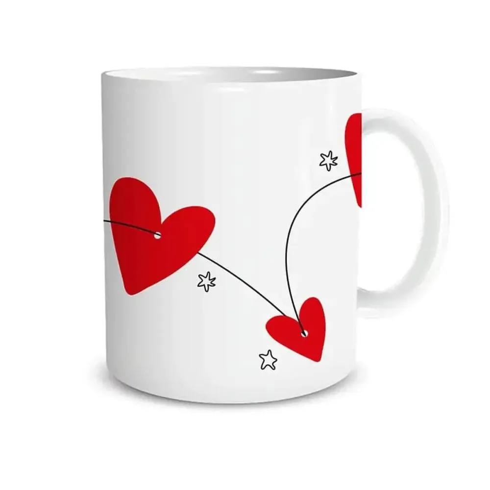 Tazza Personalizzata Con Nomi Con Cuori e Stelle