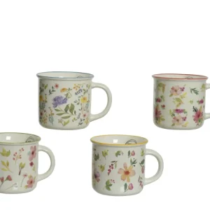 Tazza porcellana decorata 12x11,5xh.10,5cm - disponibile con 4 decori