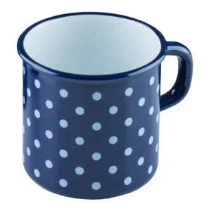 Tazza RIESS 375 ml ø 8 cm pois blu