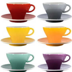 Tazze da Caffelatte Colorate - Set da 6