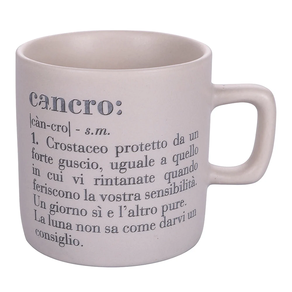 Tazzina Caffè Zodiaco "cancro" Ø6x6,5 cm Bone China VdE Tivoli 1996 Beige