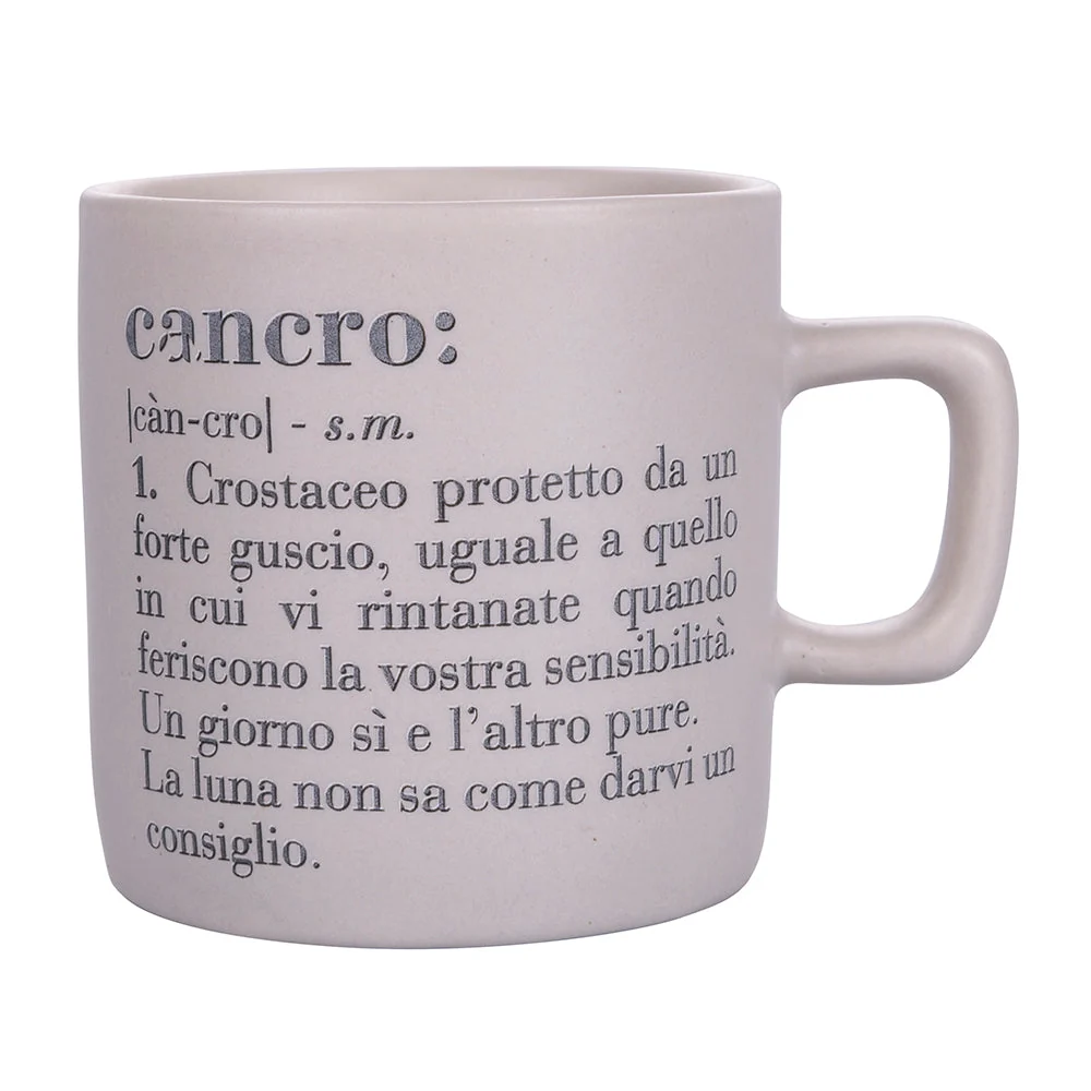 Tazzina Caffè Zodiaco "cancro" Ø6x6,5 cm Bone China VdE Tivoli 1996 Beige