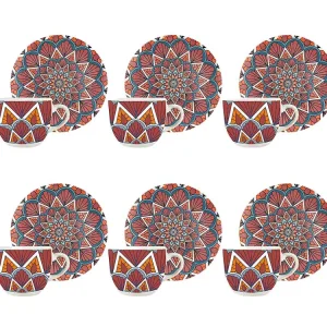 Tazzina caffe' 6pz c/piatto 55934