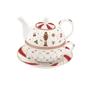 Tea one porcellana con scatola regalo della collezione Nutcracker twist di Easy Life. Capacità 350 ml