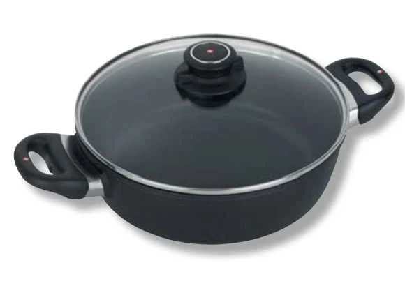 Tegame tondo con coperchio e due manici ø 32cm per induzione Swiss Diamond