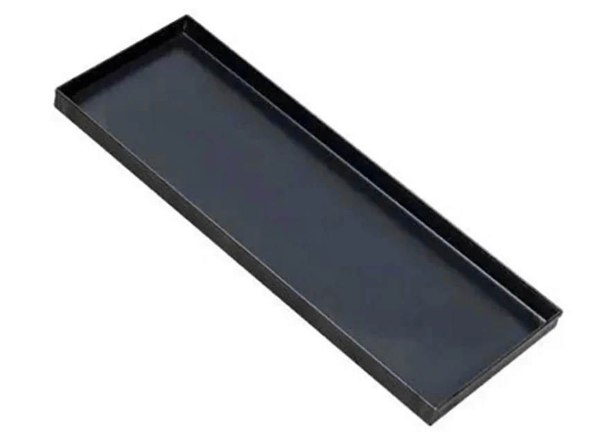 Teglia Lamiera Blu Cm.50x20x2h Per Pinsa Bordi Dritti 0,8mm