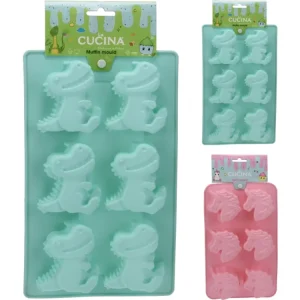 Teglia muffin silicone colori assortiti