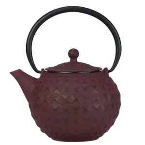 Teiera Sakai ghisa con colino, rossa, 1 lt