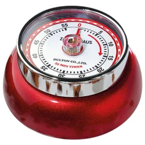 Temporizzatore ZASSENHAUS con magnete Speed ​​rosso metallizzato ø 7 cm