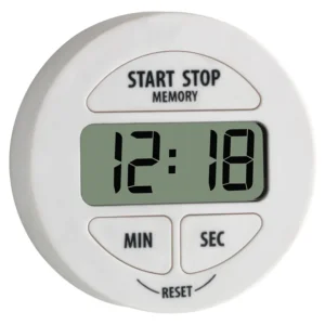 TFA timer e cronometro bianco ø 5,5 cm