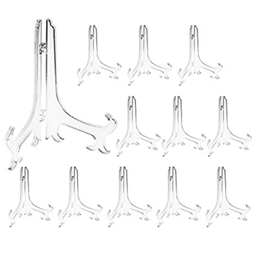 Tincogo 6 Pollici Trasparente Plastica 6 pollici (12 Pezzi),