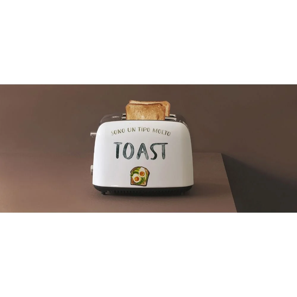 Tostapane Elettrico 28,5x18,5x19,5 cm 925W VdE Tivoli 1996 Le Travisate Bianco