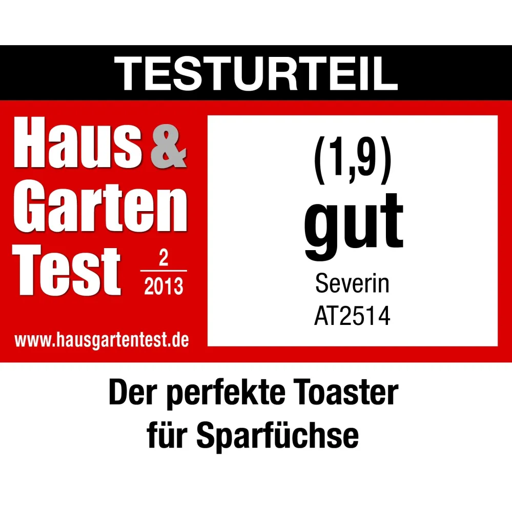 Tostapane Severin AT2514 CH, acciaio inossidabile/nero