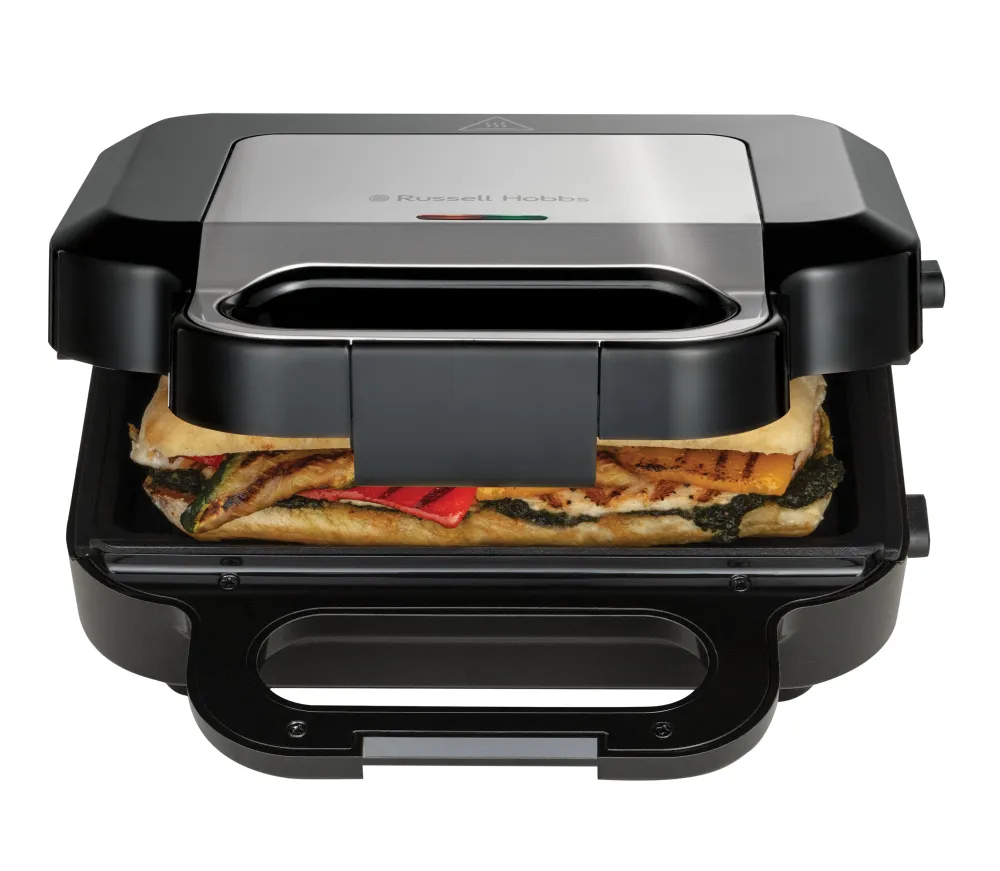 Tostiera Russell Hobbs 26810-56 750 W Nero, Acciaio inox