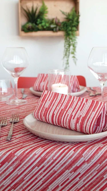 Tovaglia 100x100 Airlaid Packservice Mono Back Rosso 100 Pezzi