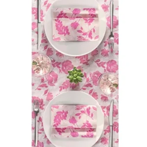 Tovaglia 100x100 Airlaid Packservice Mono Garden Fuxia 100 Pezzi
