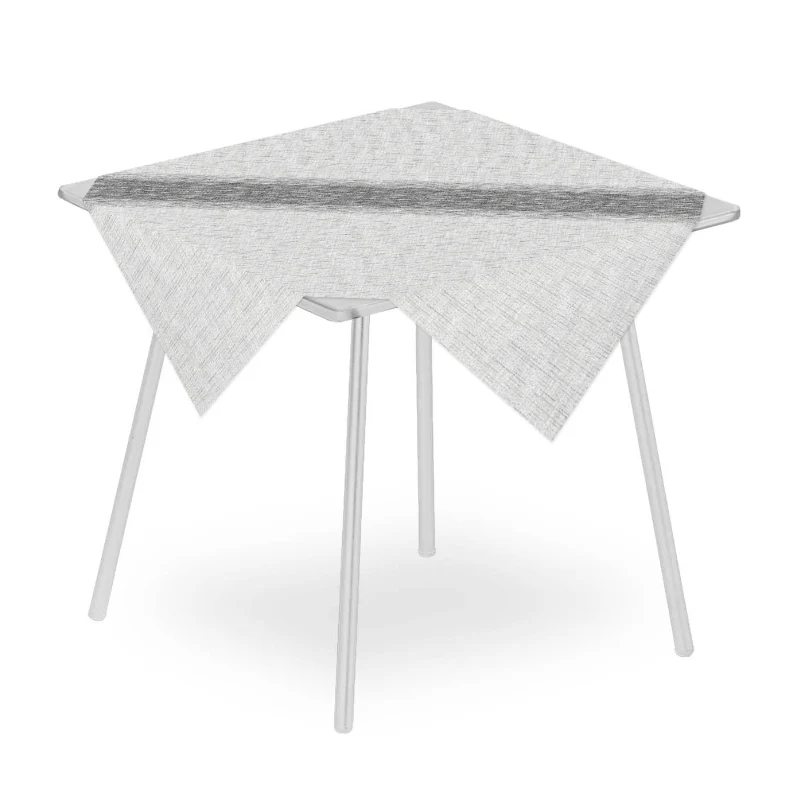 Tovaglia 100x100 Spunlace Packservice Micro Sfumo Fumè 100 Pezzi